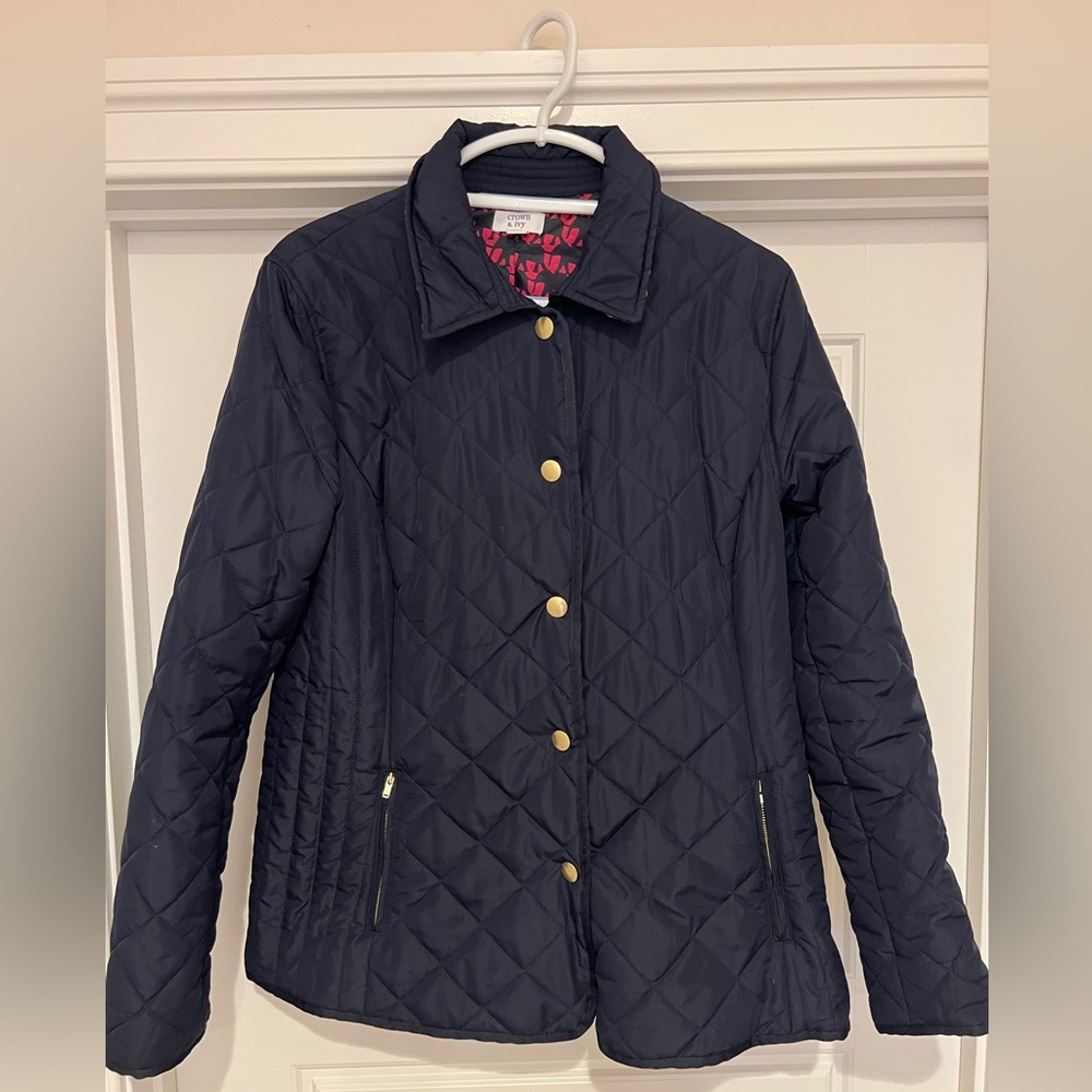 Crown & Ivy Quilted Coat M